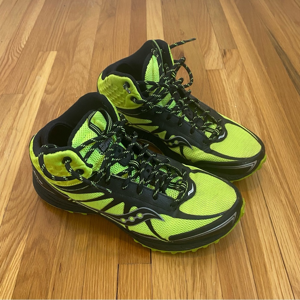 SAUCONY Pro-Grid Outlaw Running Trail Hike 7.5 Citron Black